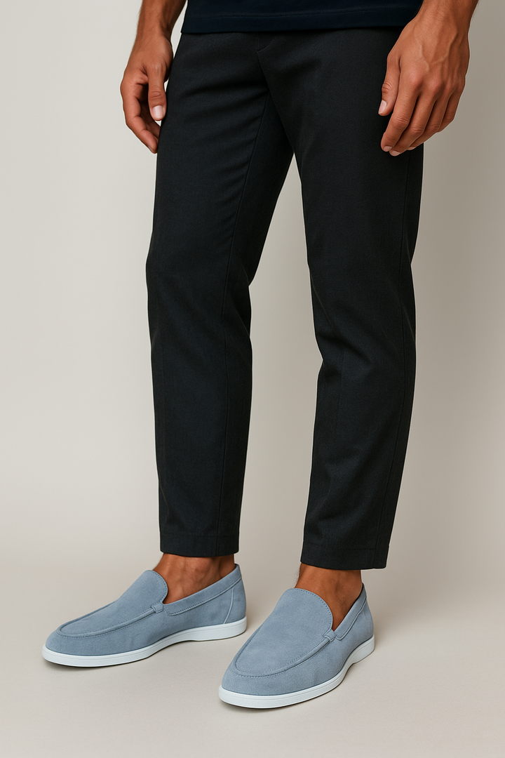 Leo™| Élégants mocassins en cuir suédé