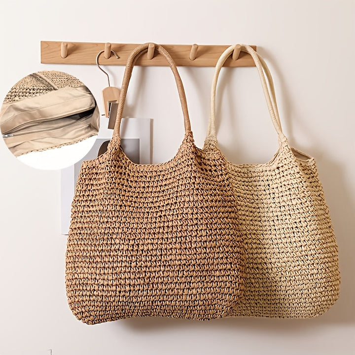 Natalina | Sac à bandoulière en paille tressée