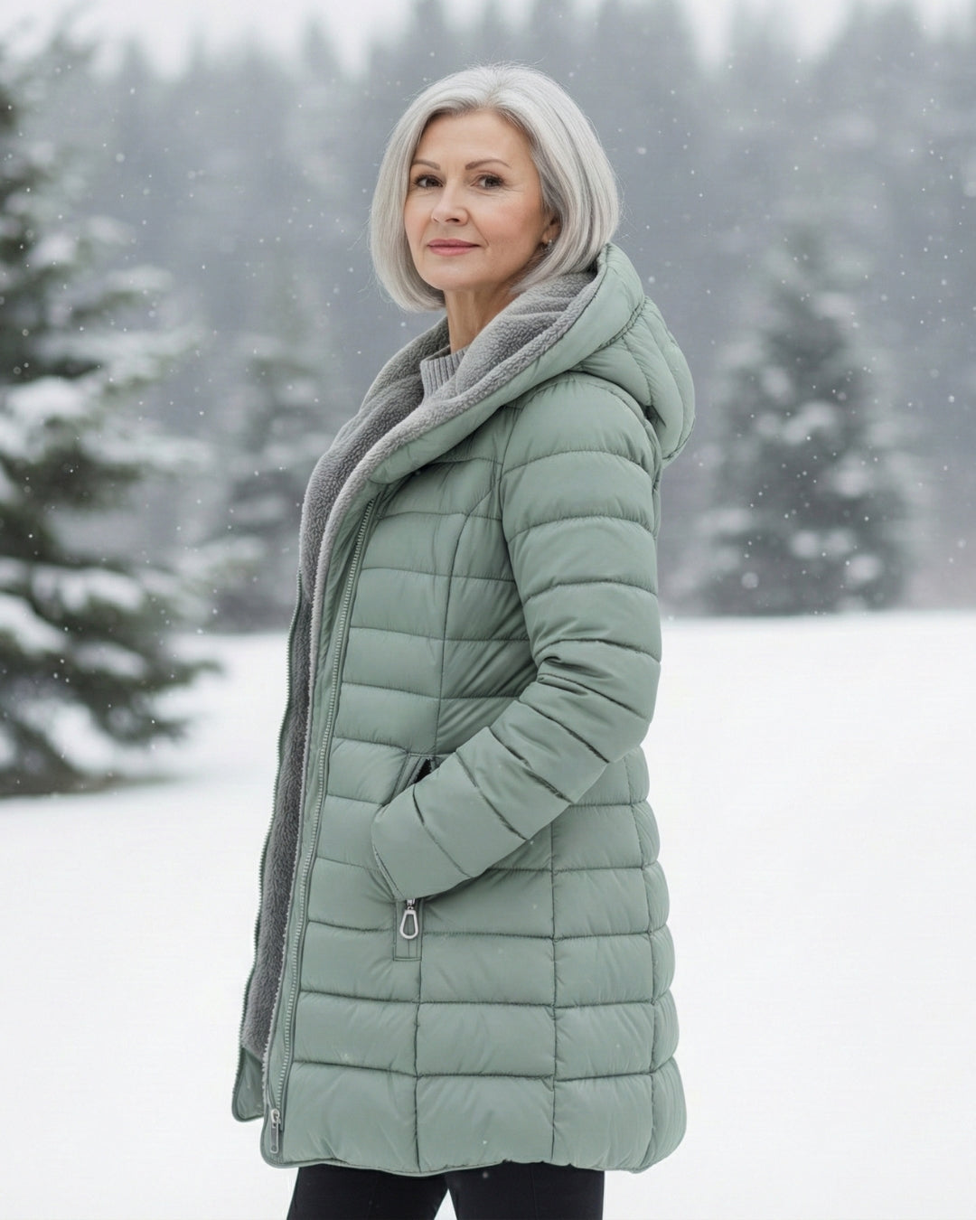 Clair | Manteau Puffer Doublé en Fleece