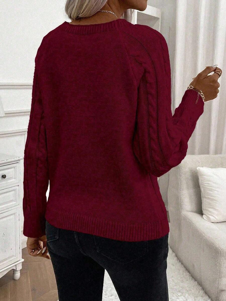 Catharina | Pull en Tricot à Détails Boutonnés