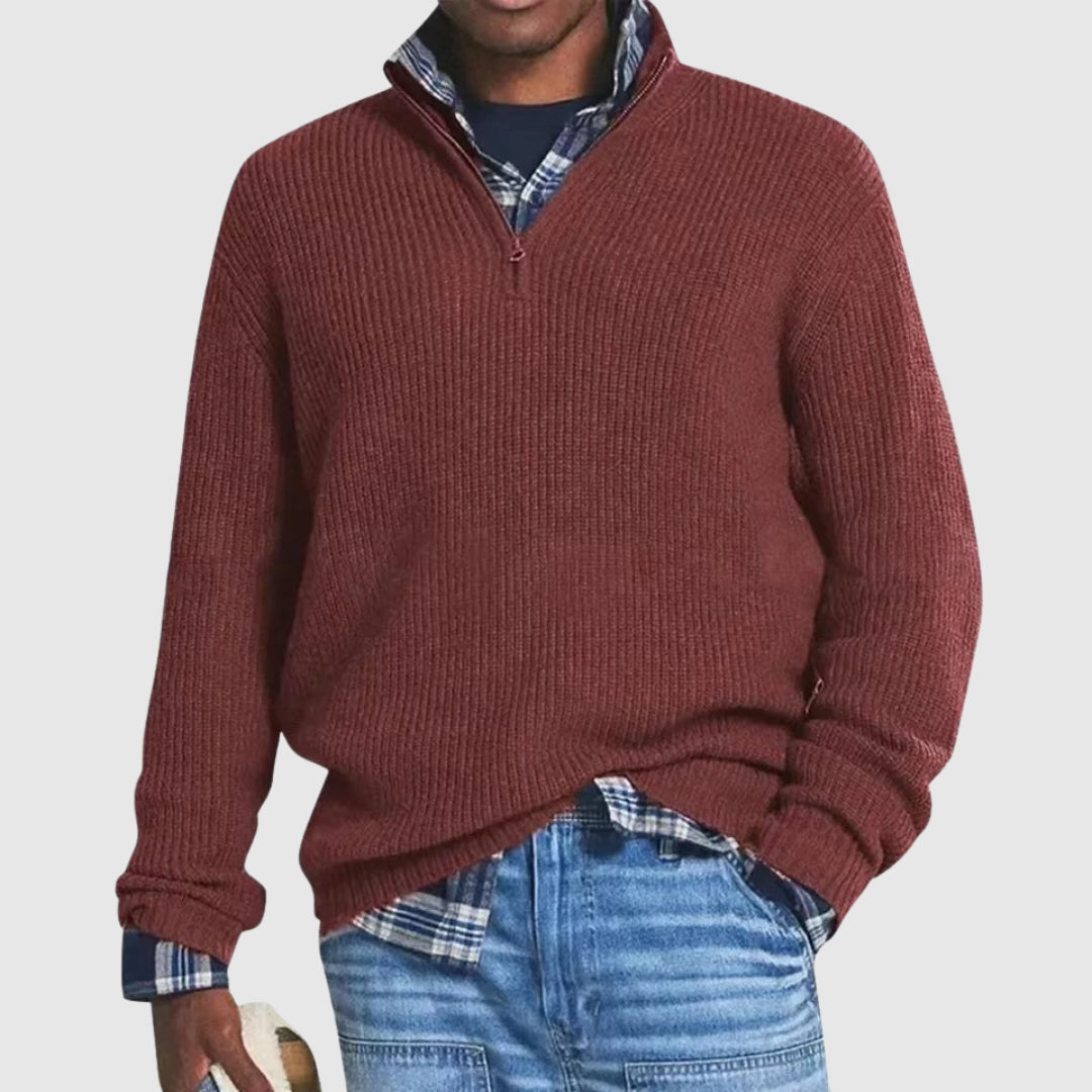 Louis™ | Pull Moderne à Quart de Zip
