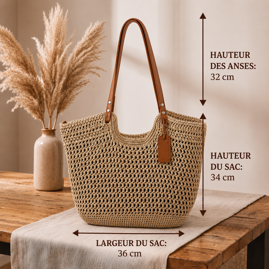 Alina | Sac cabas tissé au crochet à la main