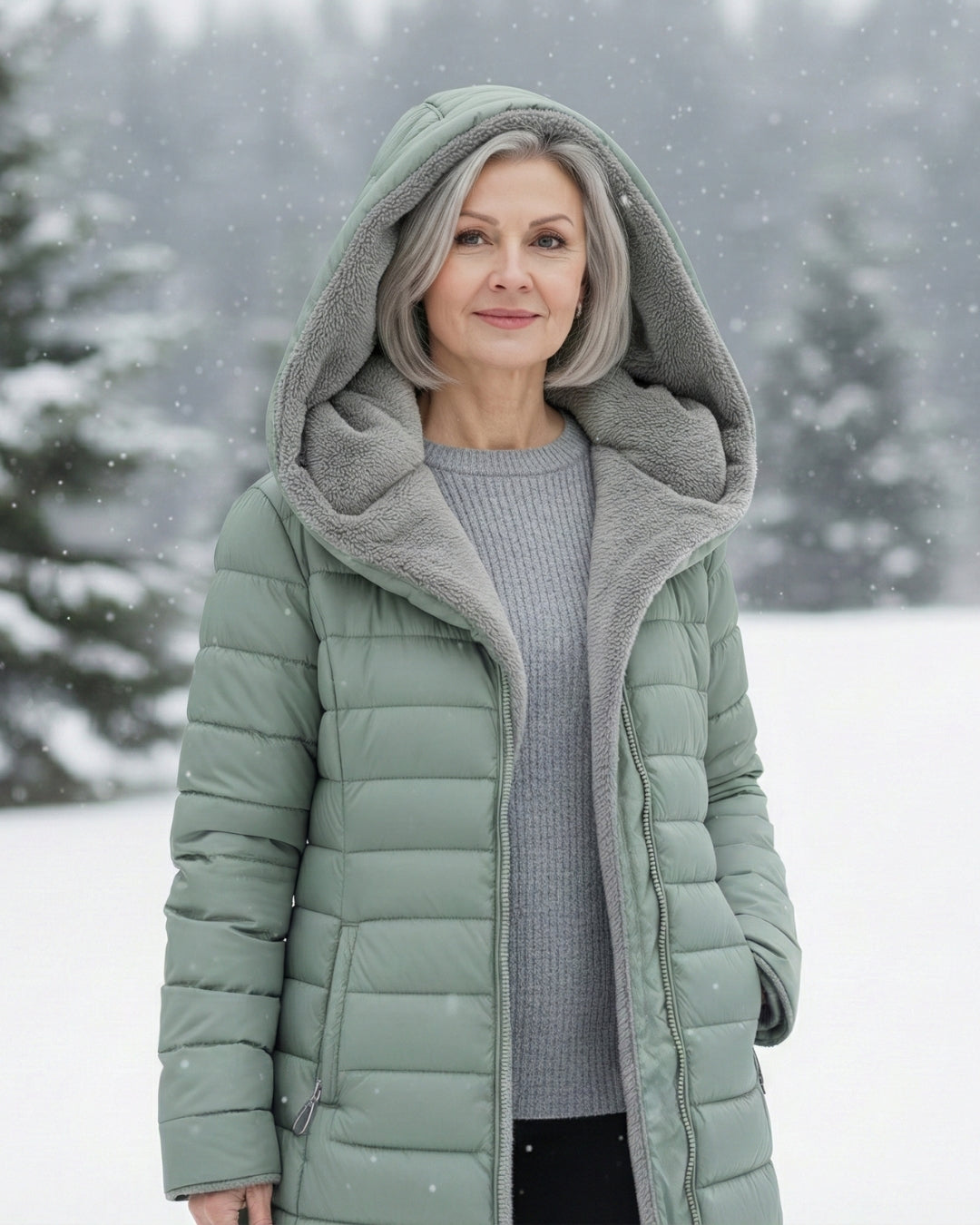 Clair | Manteau Puffer Doublé en Fleece