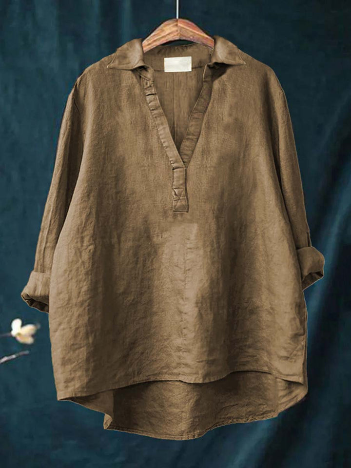 Andrea | Blouse d'été élégante en lin