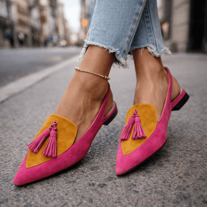 Natalia | Sandales à lanières avec franges