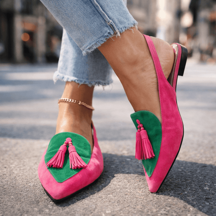 Natalia | Sandales à lanières avec franges