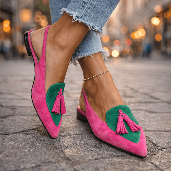 Natalia | Sandales à lanières avec franges
