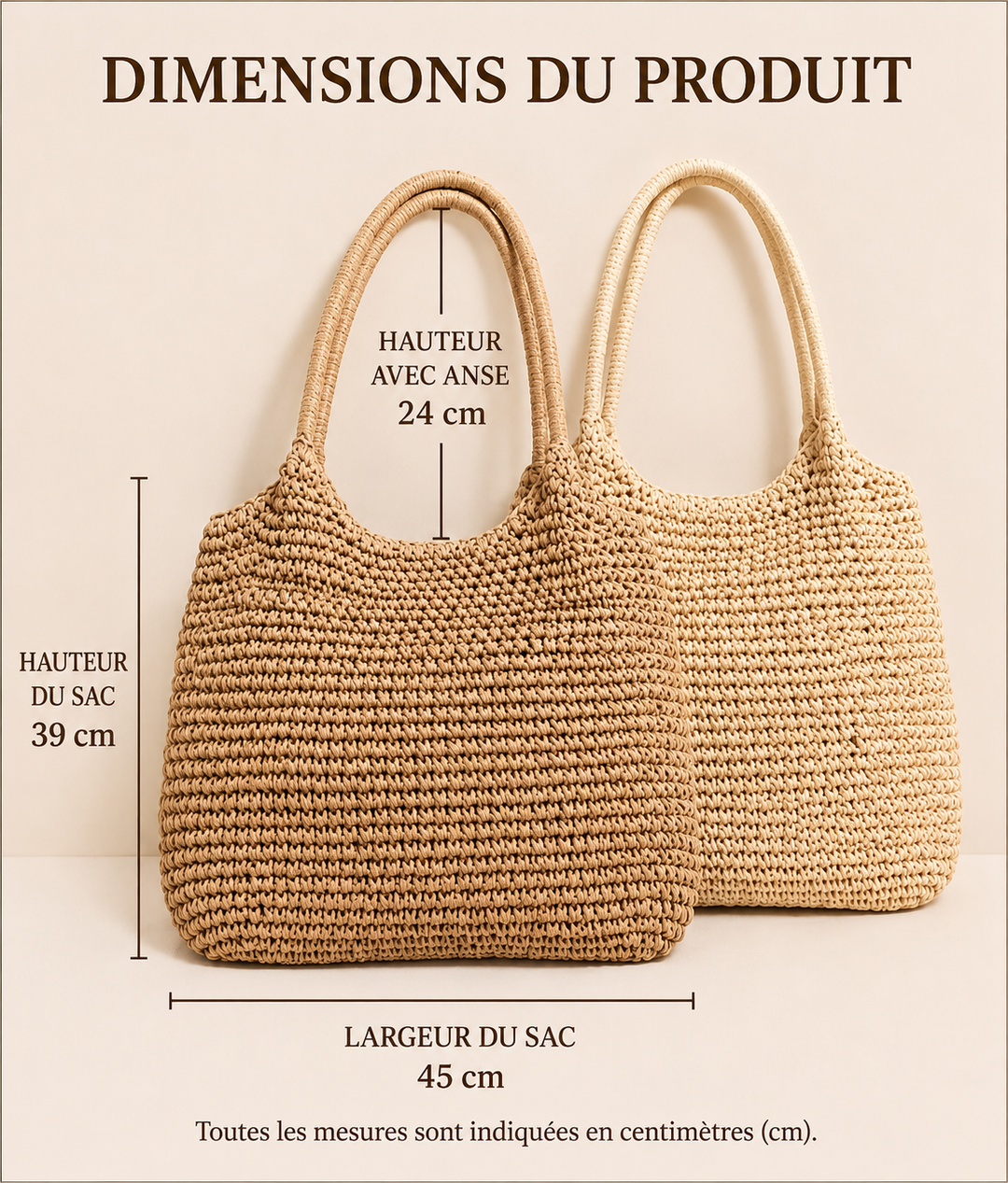 Melissa | Sac à bandoulière en paille tressée