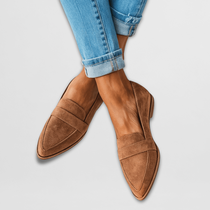 Helen | Chaussons orthopédiques en daim souple