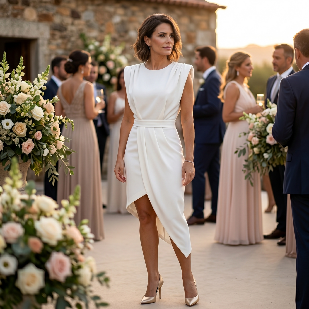 Camille – Robe asymétrique raffinée
