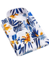 Impression tropicale blanche