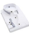 Blanc avec pois marins et broderie