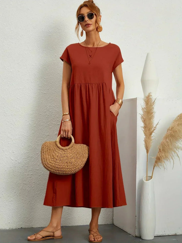 Elise – Robe midi décontractée