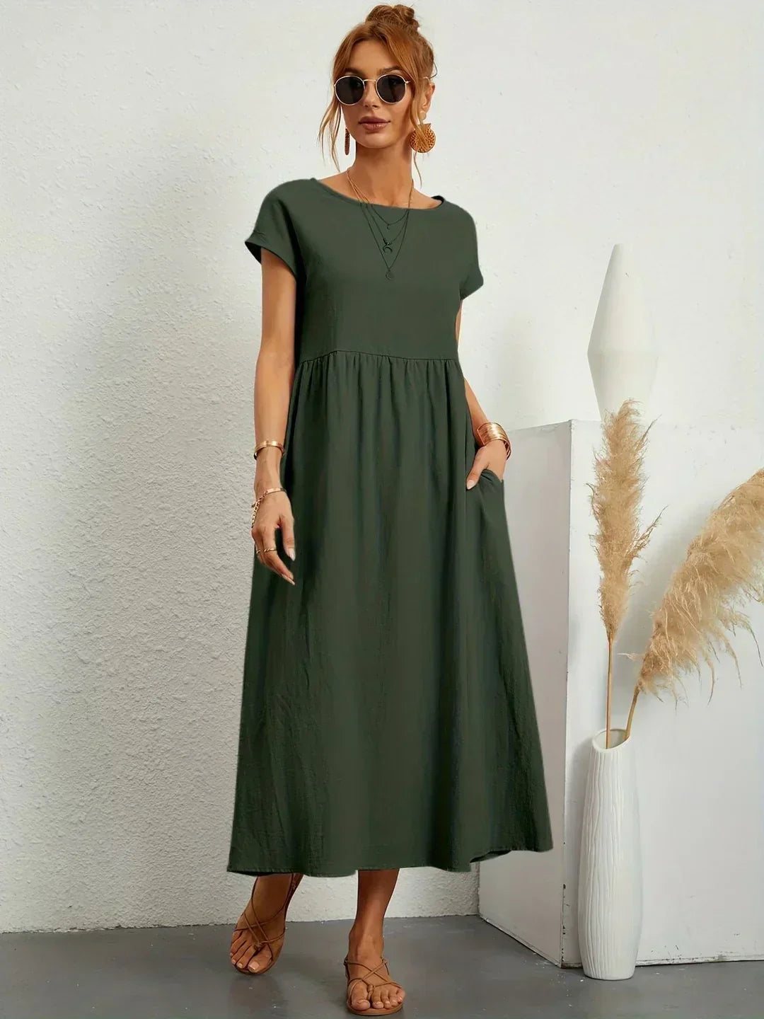 Elise – Robe midi décontractée