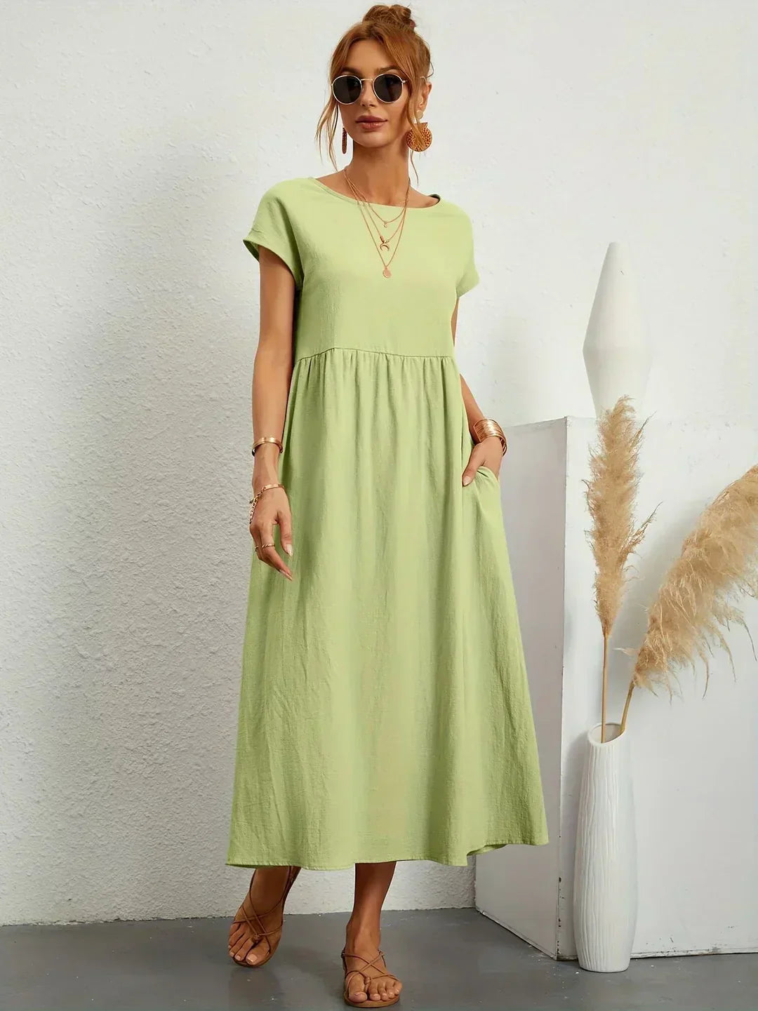 Elise – Robe midi décontractée