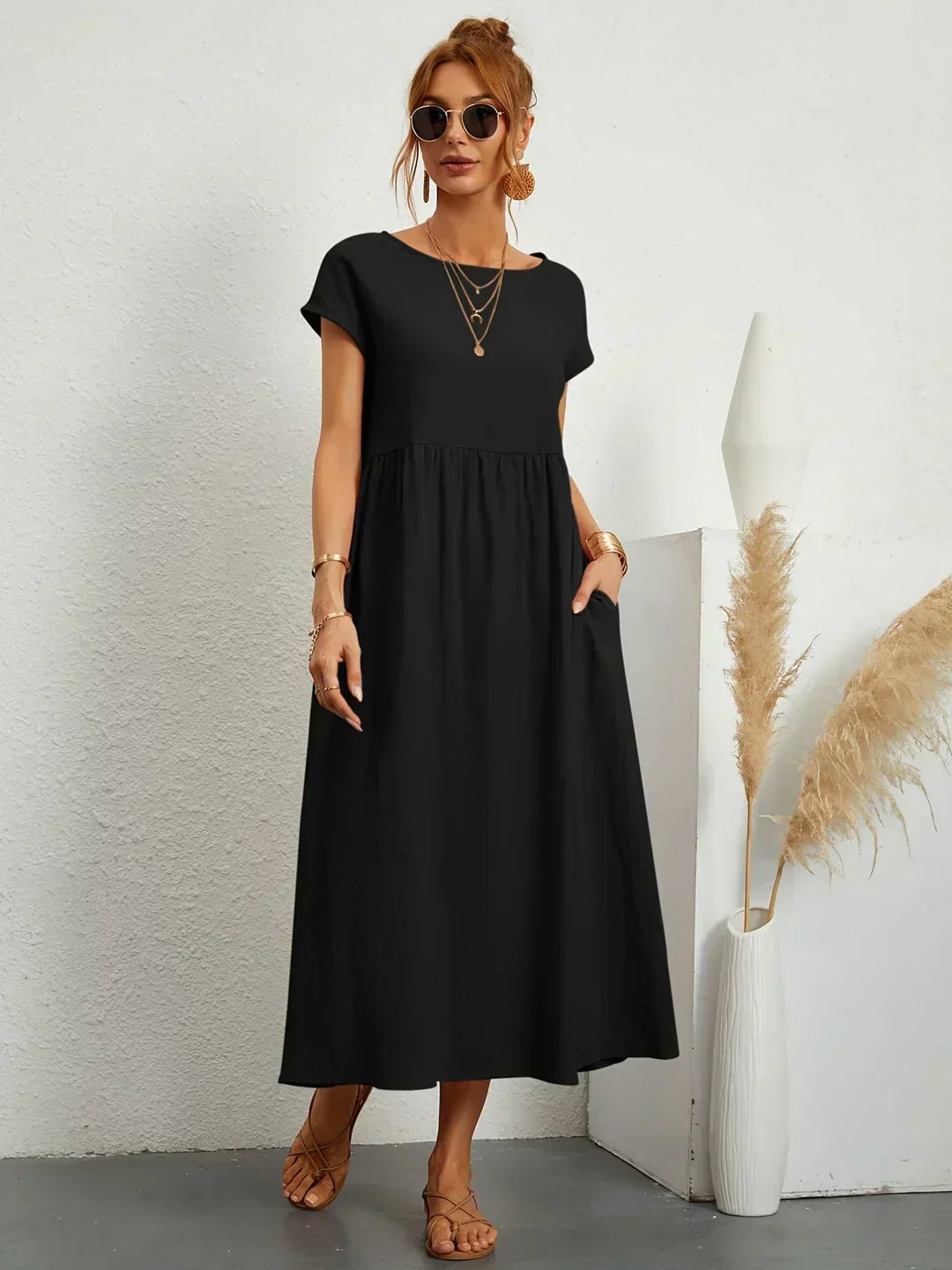 Elise – Robe midi décontractée