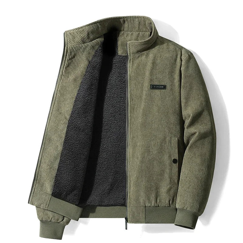Udo | veste en velours côtelé avec doublure polaire