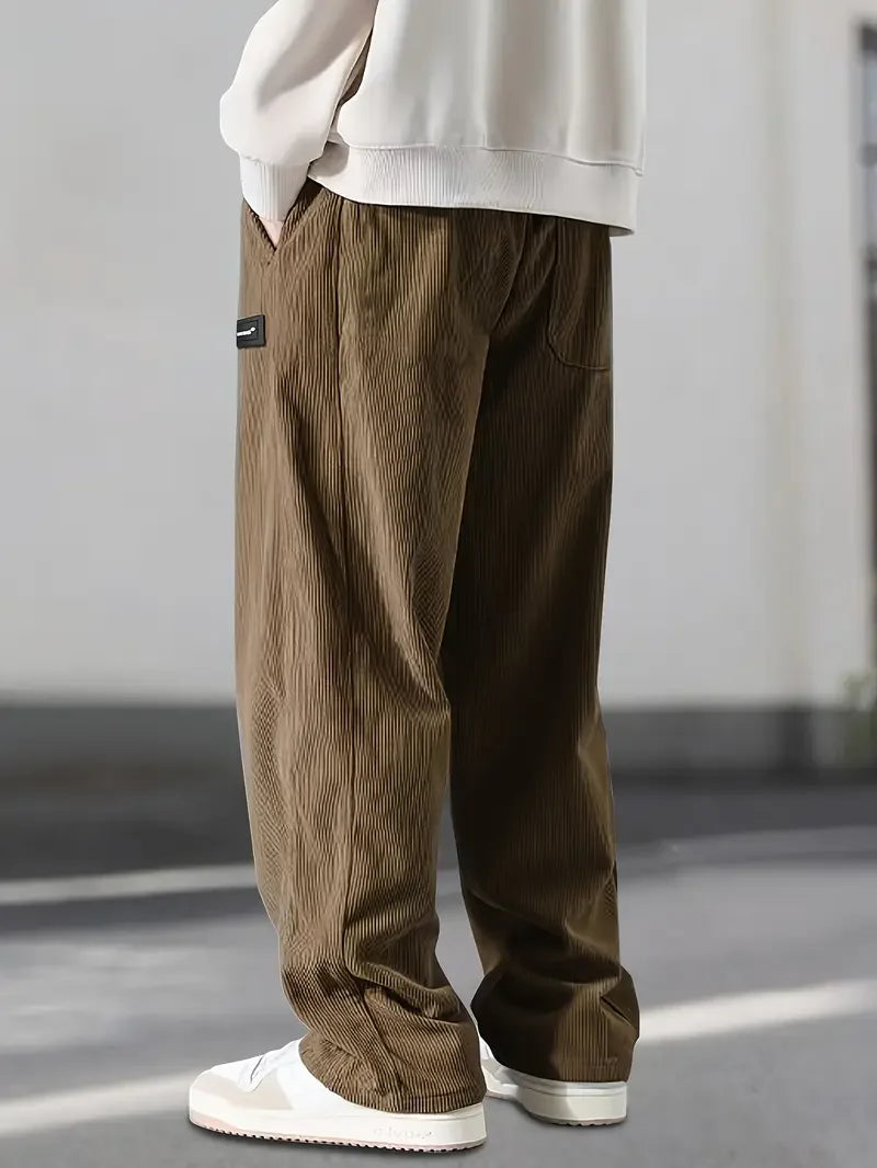 Hans™ | Pantalon large avec taille élastique