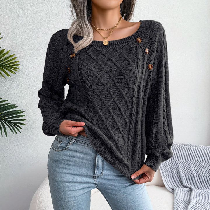 Catharina | Pull en Tricot à Détails Boutonnés