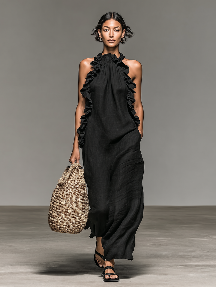Leah | Robe longue avec poches
