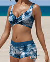 Imprimé Bleu/Blanc