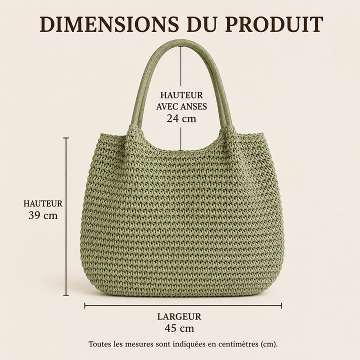 Matilda | Sac à bandoulière en paille tressée