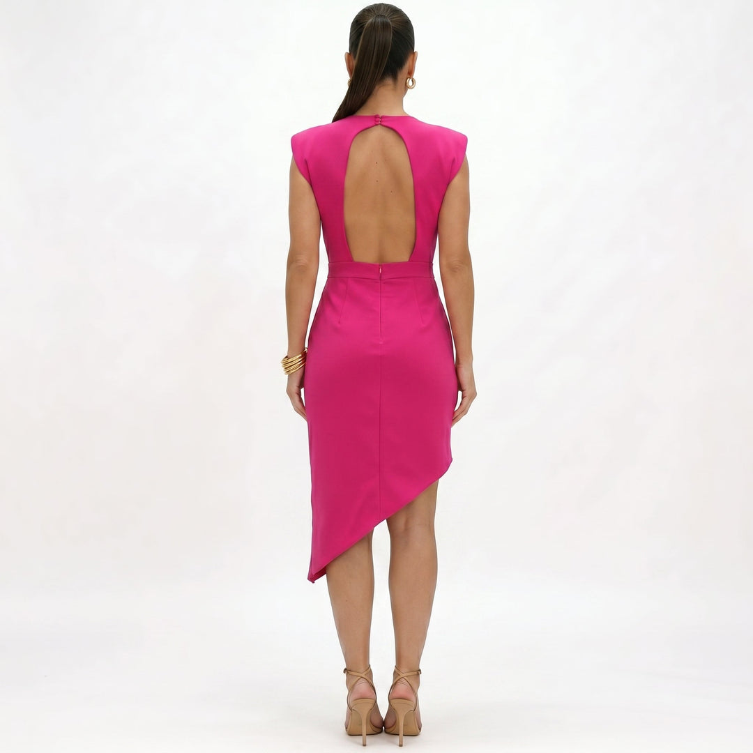 Camille – Robe asymétrique raffinée