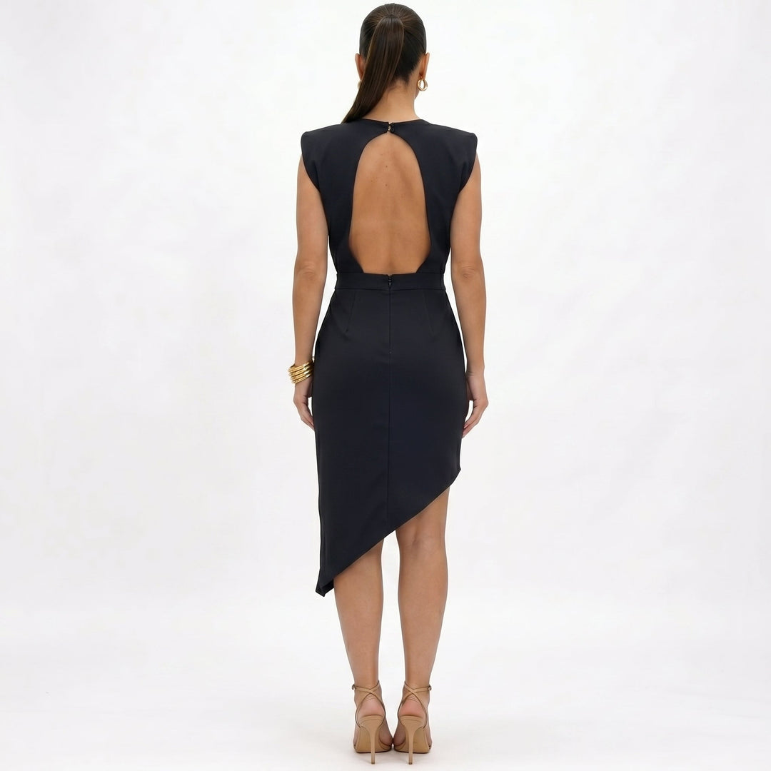 Camille – Robe asymétrique raffinée