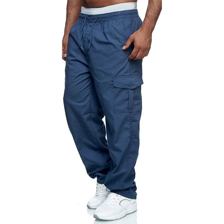 Alexander - Pantalons cargo pour homme, coupe décontractée