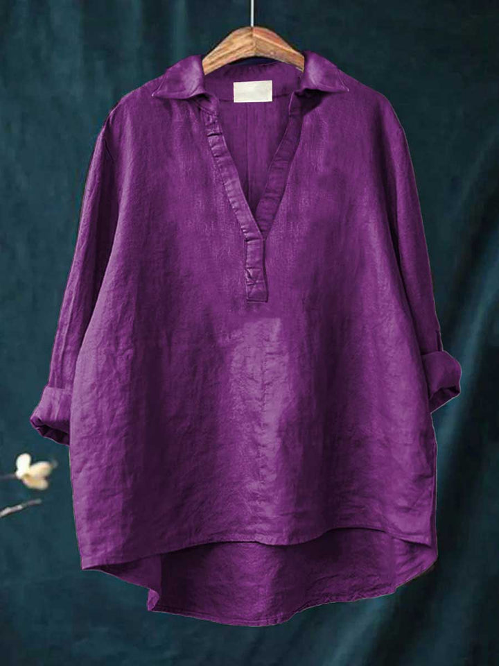 Andrea | Blouse d'été élégante en lin