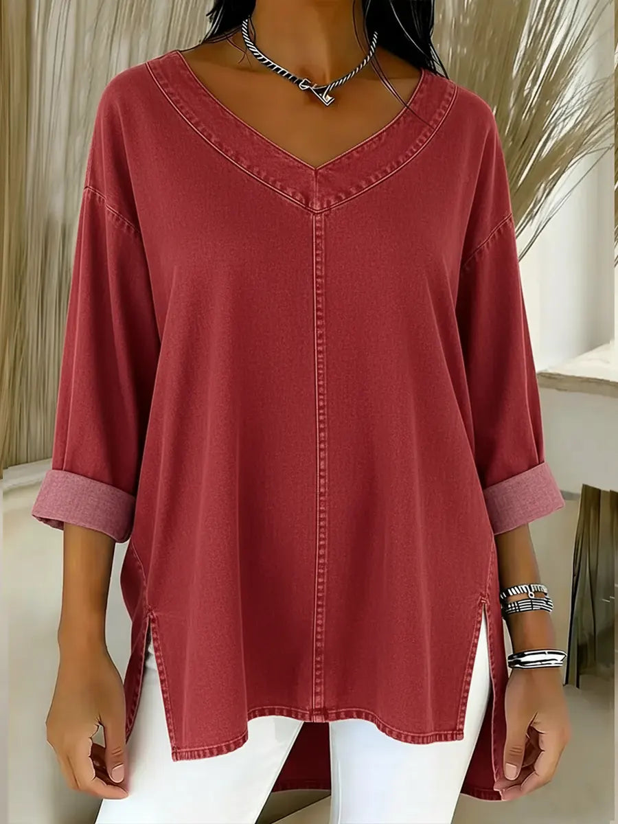 Jessica | Haut Décontracté à Col en V